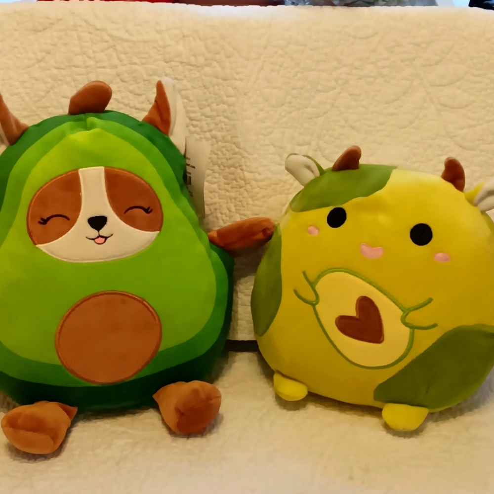 New 2 Avocado Squishy Plushies